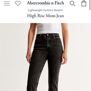 Abercrombie High Rise Mom Jean BRAND NWT